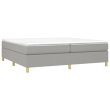 Indlæs billede til gallerivisning Letto Matrimoniale (con Materasso) Grigio Chiaro 200x200cm Tessuto