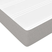 Indlæs billede til gallerivisning Letto Matrimoniale (con Materasso) Grigio Chiaro 200x200cm Tessuto