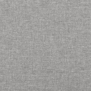 Letto Matrimoniale (con Materasso) Grigio Chiaro 200x200cm Tessuto