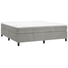 Indlæs billede til gallerivisning Letto Matrimoniale (con Materasso) Grigio Chiaro 200x200cm Velluto