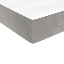 Indlæs billede til gallerivisning Letto Matrimoniale (con Materasso) Grigio Chiaro 200x200cm Velluto