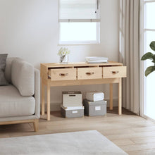 Load image into Gallery viewer, Mobiletto Consolle 3 Cassetti 114x40x75 cm in Massello di Pino