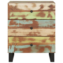 Laden Sie das Bild in den Galerie-Viewer, Mobiletto Industrial 3 Cassetti 50x33x62cm in Legno Massello Recupero