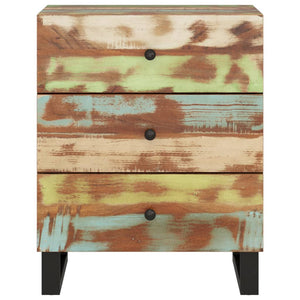 Mobiletto Industrial 3 Cassetti 50x33x62cm in Legno Massello Recupero