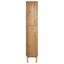 Carica l&#39;immagine nel visualizzatore di Gallery, Libreria con 2 Cassetti Marrone in Legno Massello di Pino