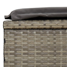 Charger l&#39;image dans la galerie, Lettino con Tetto Rotondo Grigio 211x57x140 cm Polyrattan Grigio