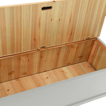 Carica l&#39;immagine nel visualizzatore di Gallery, Cassapanca con Schienale Grigia 107x45x75,5 cm Legno Massello di Abete
