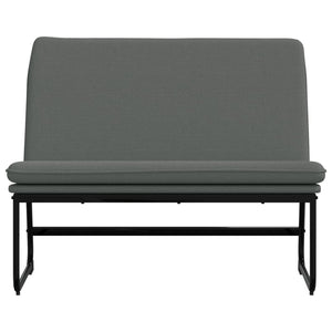 Divanetto Grigio Scuro 100x75x76 cm in Tessuto