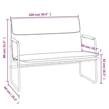 Load image into Gallery viewer, Divanetto Grigio Scuro 100x64x80 cm in Tessuto