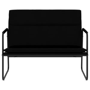 Divanetto Nero 100x64x80 cm in Similpelle