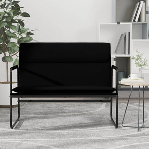 Divanetto Nero 100x64x80 cm in Similpelle