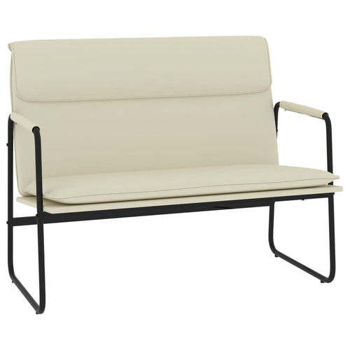 Divanetto Crema 100x64x80 cm in Similpelle