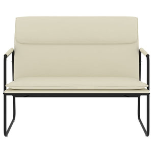 Divanetto Crema 100x64x80 cm in Similpelle