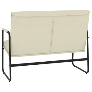 Divanetto Crema 100x64x80 cm in Similpelle