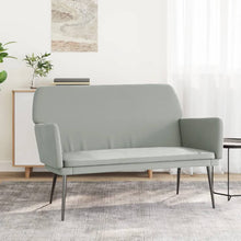 Load image into Gallery viewer, Divanetto Grigio Chiaro 108x79x79 cm in Velluto