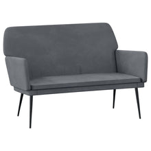 Carica l&#39;immagine nel visualizzatore di Gallery, Divanetto Grigio Scuro 108x79x79 cm in Velluto
