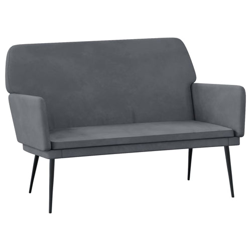 Divanetto Grigio Scuro 108x79x79 cm in Velluto
