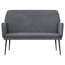 Carica l&#39;immagine nel visualizzatore di Gallery, Divanetto Grigio Scuro 108x79x79 cm in Velluto