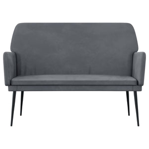 Divanetto Grigio Scuro 108x79x79 cm in Velluto