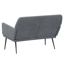 Carica l&#39;immagine nel visualizzatore di Gallery, Divanetto Grigio Scuro 108x79x79 cm in Velluto