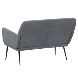 Divanetto Grigio Scuro 108x79x79 cm in Velluto