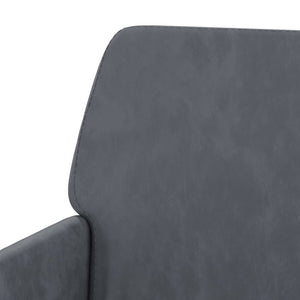Divanetto Grigio Scuro 108x79x79 cm in Velluto
