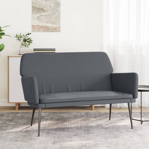 Divanetto Grigio Scuro 108x79x79 cm in Velluto