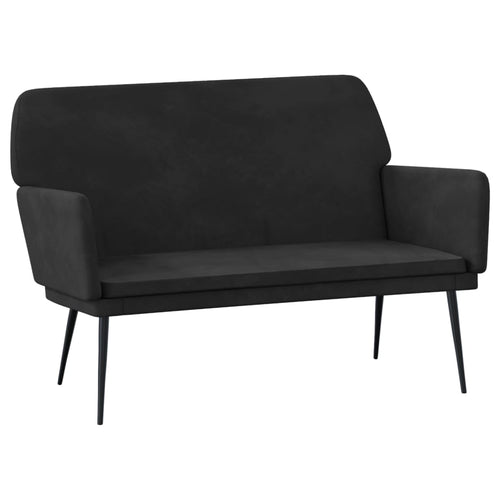Divanetto Nero 108x79x79 cm in Velluto