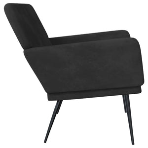 Divanetto Nero 108x79x79 cm in Velluto
