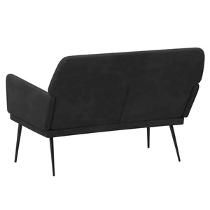 Divanetto Nero 108x79x79 cm in Velluto