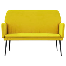 Load image into Gallery viewer, Divanetto Giallo 108x79x79 cm in Velluto