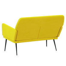 Load image into Gallery viewer, Divanetto Giallo 108x79x79 cm in Velluto