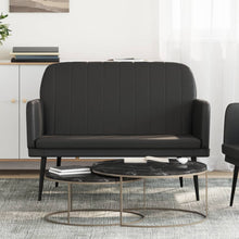 Load image into Gallery viewer, Divanetto Nero 107x80x81 cm in Similpelle