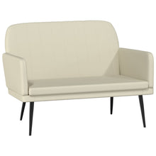 Load image into Gallery viewer, Divanetto Crema 107x80x81 cm in Similpelle