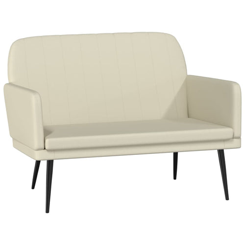 Divanetto Crema 107x80x81 cm in Similpelle