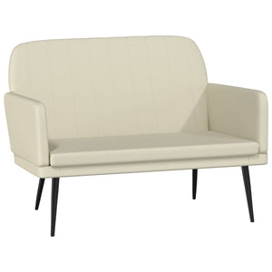 Divanetto Crema 107x80x81 cm in Similpelle