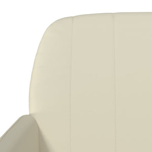 Divanetto Crema 107x80x81 cm in Similpelle