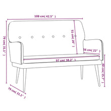 Load image into Gallery viewer, Divanetto Grigio Chiaro 108x79x79 cm in Velluto