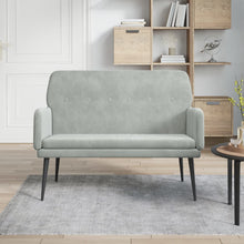Load image into Gallery viewer, Divanetto Grigio Chiaro 108x79x79 cm in Velluto