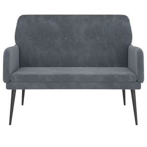 Divanetto Grigio Scuro 108x79x79 cm in Velluto
