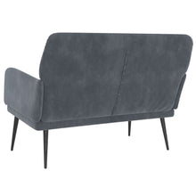 Load image into Gallery viewer, Divanetto Grigio Scuro 108x79x79 cm in Velluto