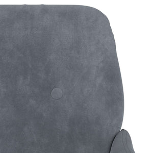 Divanetto Grigio Scuro 108x79x79 cm in Velluto