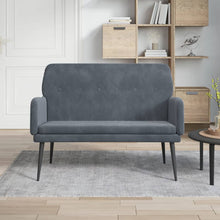 Load image into Gallery viewer, Divanetto Grigio Scuro 108x79x79 cm in Velluto