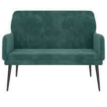 Load image into Gallery viewer, Divanetto Verde Scuro 108x79x79 cm in Velluto