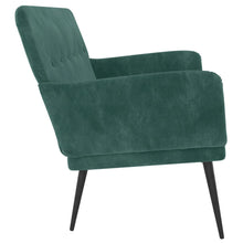 Load image into Gallery viewer, Divanetto Verde Scuro 108x79x79 cm in Velluto