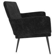 Load image into Gallery viewer, Divanetto Nero 108x79x79 cm in Velluto