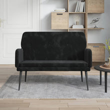 Load image into Gallery viewer, Divanetto Nero 108x79x79 cm in Velluto