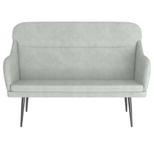 Load image into Gallery viewer, Divanetto Grigio Chiaro 110x76x80 cm in Velluto