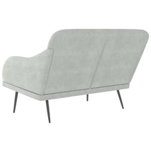 Load image into Gallery viewer, Divanetto Grigio Chiaro 110x76x80 cm in Velluto