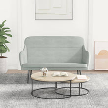 Load image into Gallery viewer, Divanetto Grigio Chiaro 110x76x80 cm in Velluto